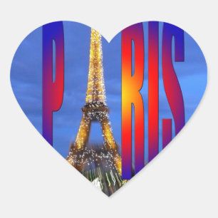 Parijs Frankrijk Hart Sticker