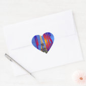 Parijs Frankrijk Hart Sticker (Envelop)