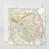 Parijs, Frankrijk: Historische,  kaart (Voorkant)