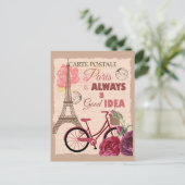 Parijs Frankrijk is altijd een goede eiffeltoren Briefkaart (Staand voorkant)