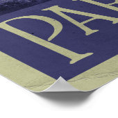 parijs frankrijk jaartal poster (Hoek)