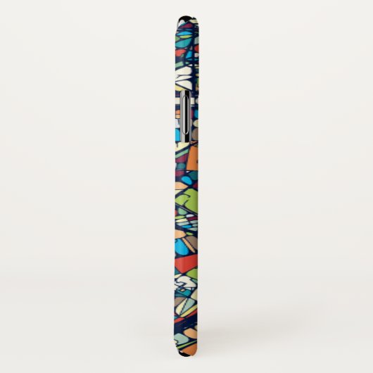 Parijs Frankrijk | Kleurrijke kaart Case-Mate iPhone Case (Achterkant / rechts)