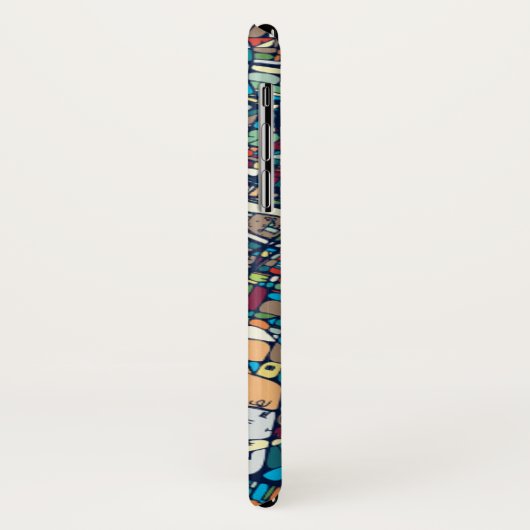 Parijs Frankrijk | Kleurrijke kaart Case-Mate iPhone Case (Achterkant/links)