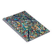 Parijs Frankrijk | Kleurrijke kaart Notitieboek (Rechterzijde)