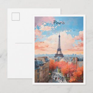 Parijs Frankrijk Kunst Reizen  Briefkaart