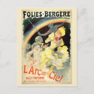 Parijs Frankrijk L’Arc-en-Ciel Retro Whimsisch Briefkaart