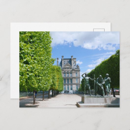 Parijs. Frankrijk. Louvre Briefkaart (Voorkant / Achterkant)