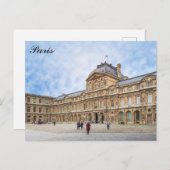 Parijs Frankrijk Louvre Museum Franse foto Briefkaart (Voorkant / Achterkant)