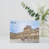 Parijs Frankrijk Louvre Museum Franse foto Briefkaart (Staand voorkant)