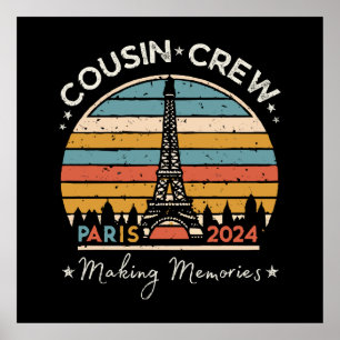 Parijs Frankrijk Maakt Herinneringen 2024 Poster
