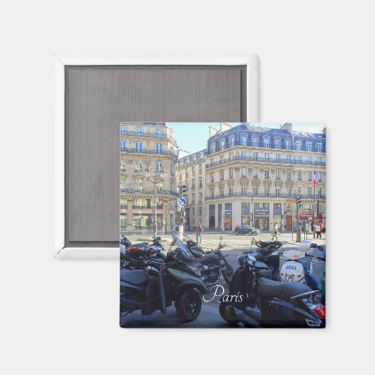 Parijs, Frankrijk Magneet (Voorkant / Achterkant)
