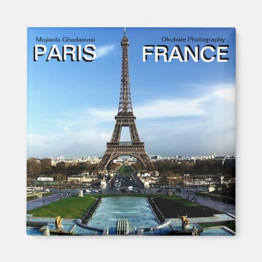 Parijs Frankrijk magneet Mojisola A Gbadamosi Okub (Voorkant)