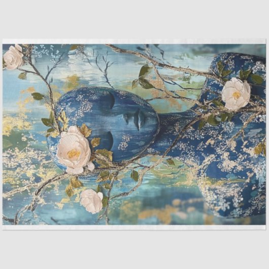  Parijs Frankrijk Mannequin Mode Decoupage Tissuepapier (Voorkant)