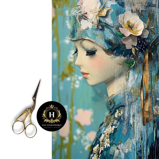 Parijs Frankrijk Mannequin Mode Decoupage Tissuepapier