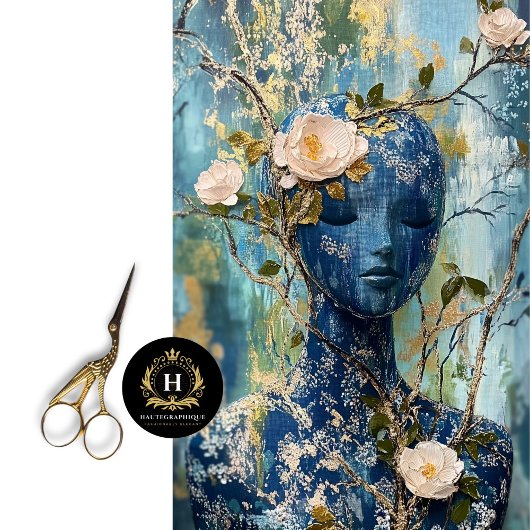  Parijs Frankrijk Mannequin Mode Decoupage Tissuepapier