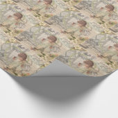 Parijs Frankrijk  meisje Eiffel Cadeaupapier (Hoek)