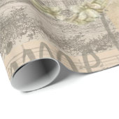 Parijs Frankrijk  meisje Eiffel Cadeaupapier (Rol Hoek)