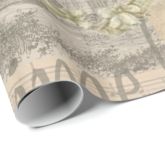 Parijs Frankrijk  meisje Eiffel Cadeaupapier (Rol Hoek)