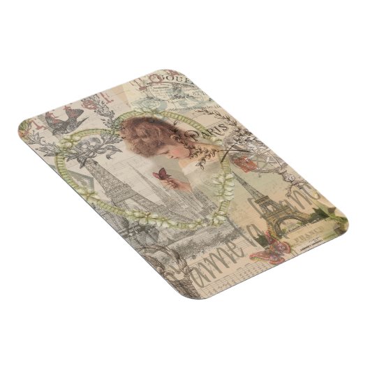 Parijs Frankrijk  meisje Eiffel Magneet (Rechterzijde)