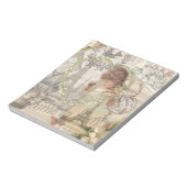 Parijs Frankrijk  meisje Eiffel Notitieblok (Linkerzijde)