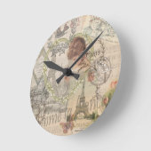 Parijs Frankrijk meisje Eiffel Ronde Klok (Hoek)