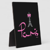 Parijs-Frankrijk-met-roze-bow Fotoplaat (Zijkant)