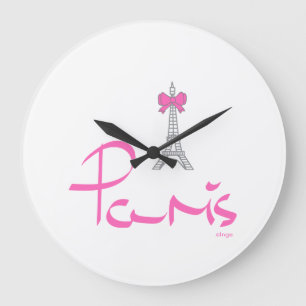 Parijs-Frankrijk-met-roze-bow Grote Klok