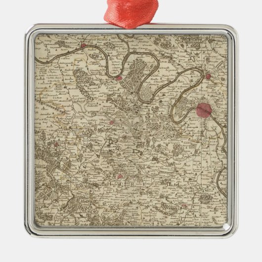 Parijs Frankrijk Metalen Ornament (Voorkant)