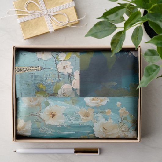  Parijs Frankrijk Mode Collage Decoupage Tissuepapier (Geschenk)