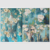  Parijs Frankrijk Mode Collage Decoupage Tissuepapier (Voorkant)