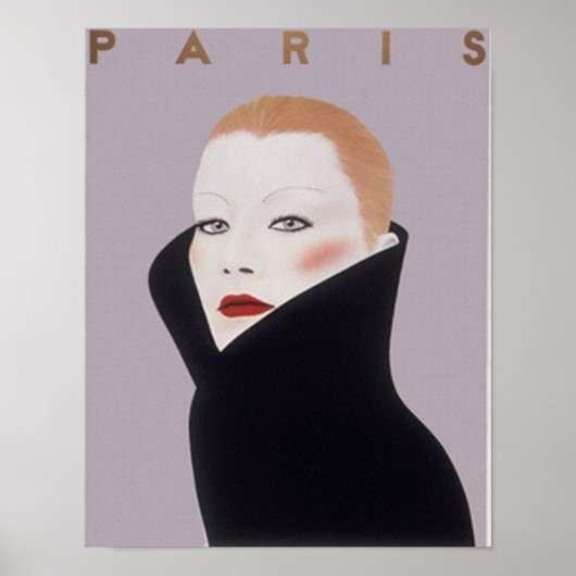 Parijs Frankrijk Mode Vintage Print (Voorkant)