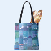 Parijs Frankrijk Modern stadsgezicht schilderij Tote Bag