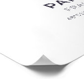 Parijs Frankrijk Paarse cirkel kaart Poster (Hoek)