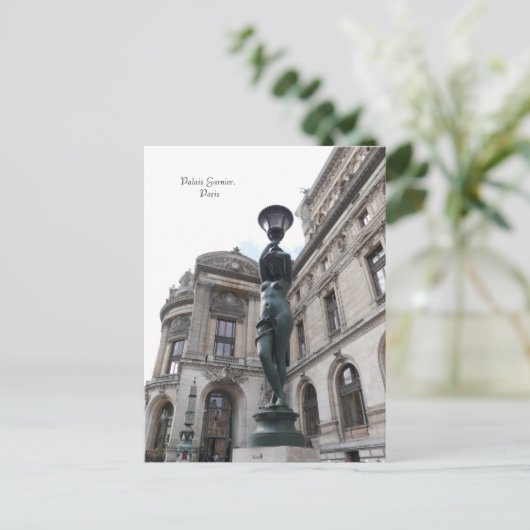 Parijs. Frankrijk. Palais Garnier Briefkaart (Staand voorkant)