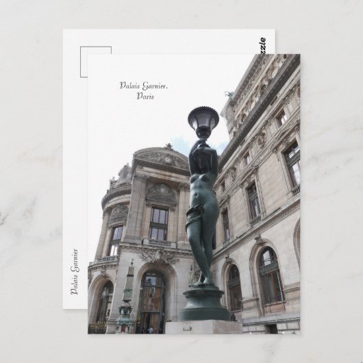 Parijs. Frankrijk. Palais Garnier Briefkaart (Voorkant / Achterkant)