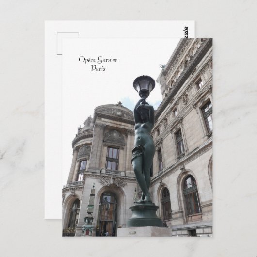 Parijs. Frankrijk. Palais Garnier Briefkaart (Voorkant / Achterkant)