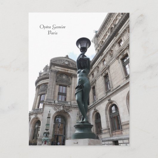 Parijs. Frankrijk. Palais Garnier Briefkaart (Voorkant)