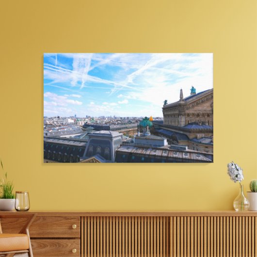 Parijs. Frankrijk. Palais Garnier Canvas Afdruk (Insitu (Woonkamer))