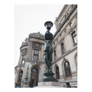 Parijs. Frankrijk. Palais Garnier Foto Afdruk