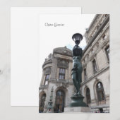 Parijs. Frankrijk. Palais Garnier Kaart (Voorkant / Achterkant)