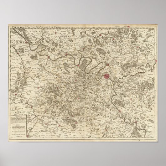 Parijs Frankrijk Poster (Voorkant)