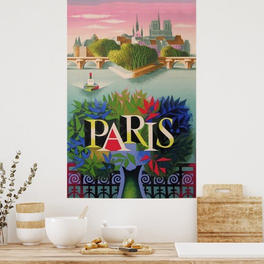 Parijs, Frankrijk Poster (Keuken)