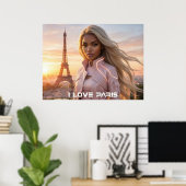 PARIJS - FRANKRIJK POSTER (Thuiskantoor)