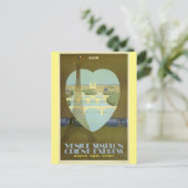 Parijs Frankrijk Poster voor boottower Briefkaart (Staand voorkant)