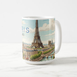 Parijs Frankrijk Reis Kunst Vintage Koffiemok