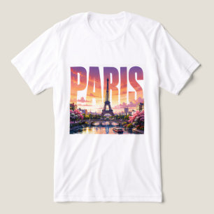 Parijs Frankrijk Reis Tijdloze Stad van Licht Tri-Blend Shirt