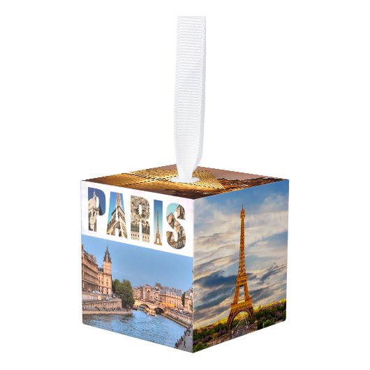 Parijs Frankrijk Reisfoto's Kerstmis Decoratie (Voorkant hoekig)