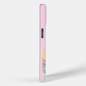 Parijs, Frankrijk, Reiskunst, Preppy, Pastel, Roze Case-Mate iPhone Case (Achterkant / Rechts)