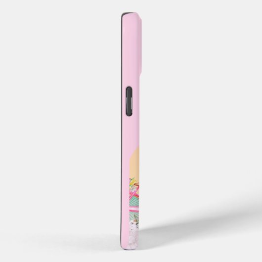 Parijs, Frankrijk, Reiskunst, Preppy, Pastel, Roze Case-Mate iPhone Case (Achterkant / Rechts)