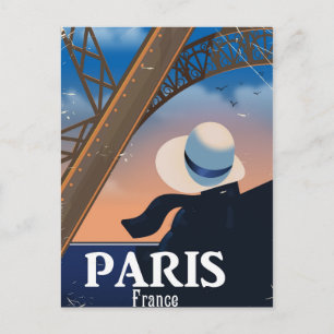 Parijs Frankrijk Reisposter Eiffeltoren Briefkaart